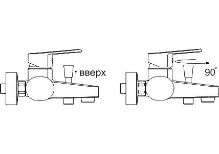 Смеситель Wasserkraft Dinkel 5801 для ванны с душем - 3