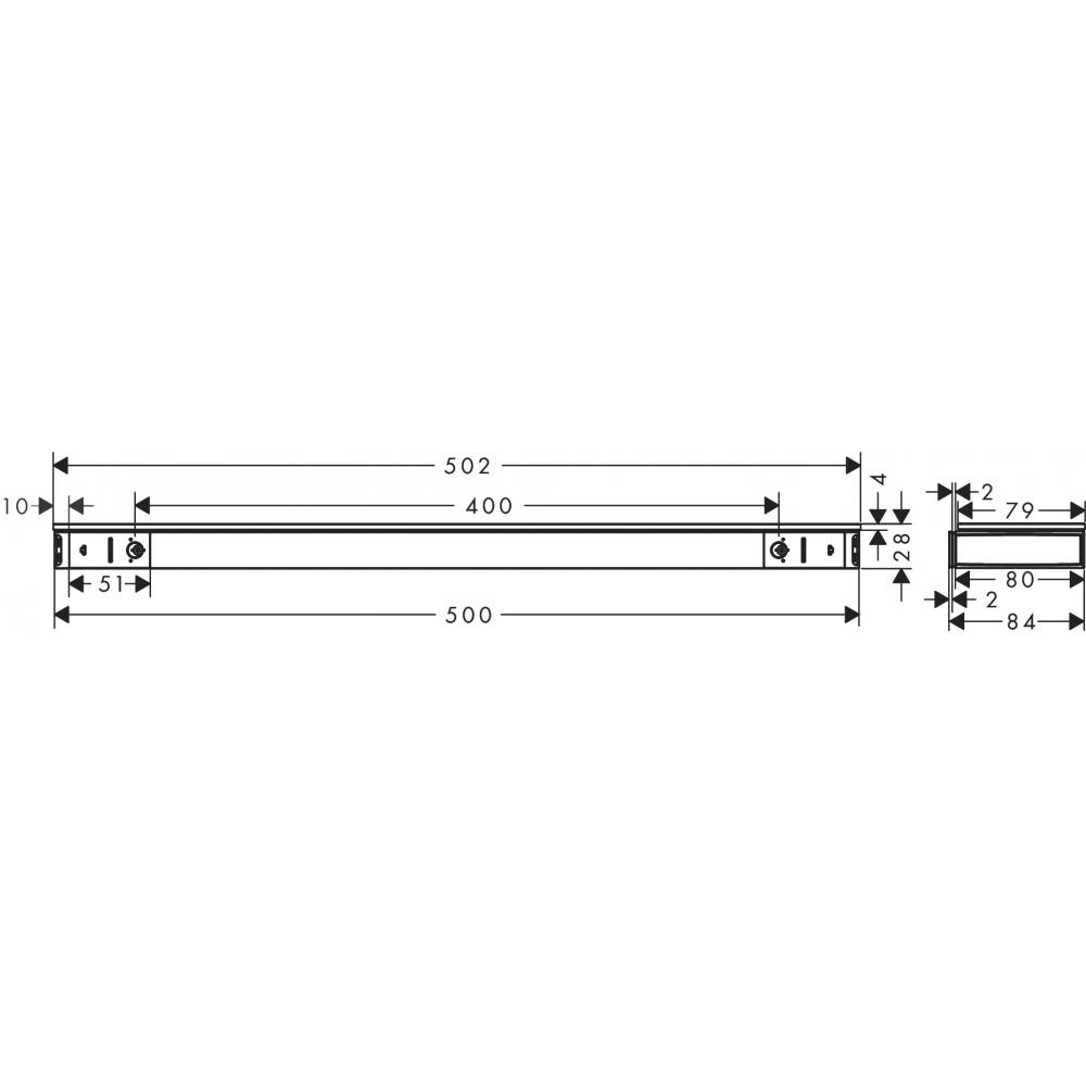 Полка Hansgrohe Rainfinity 26844700 - 1