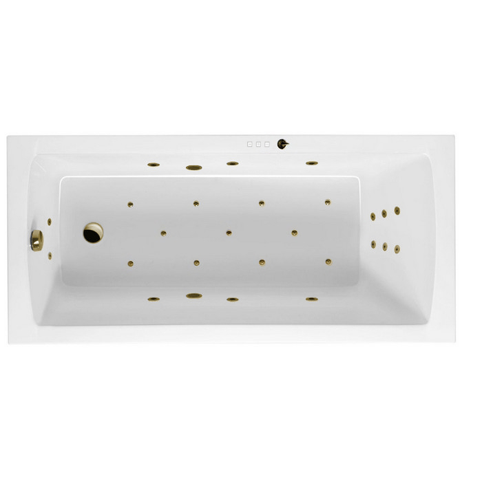 Ванна акриловая Excellent Aquaria Ultra 170х75 с гидромассажем белый - бронза WAEX.AQU17.ULTRA.BR - 0