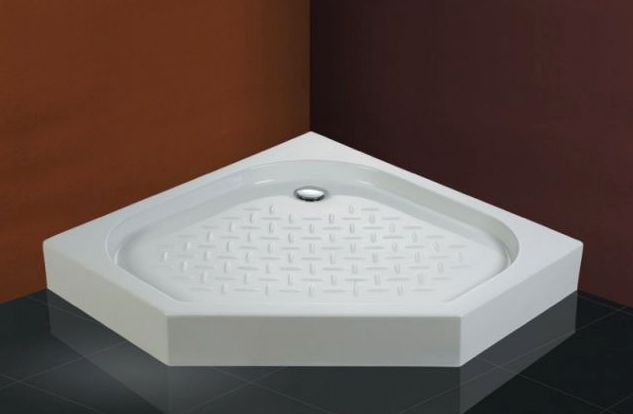 Поддон для душа Cezares Tray 90 см пятиугольный, акриловый TRAY-A-P-90-15-W - 1