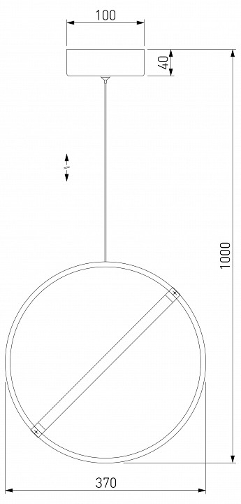 Подвесной светильник Eurosvet Element 90281/1 бронза - 2