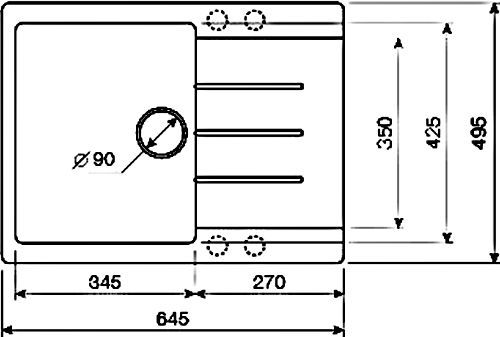 Мойка кухонная Lava L1 кремовая L1.CRE - 2