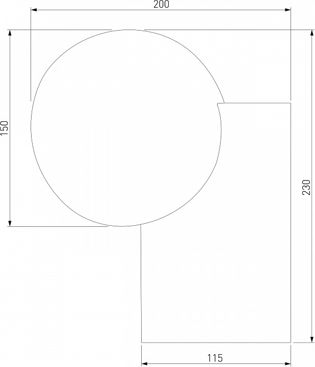 Уличный настенный светильник Elektrostandard Gravity 35166/U черный a062885 - 1