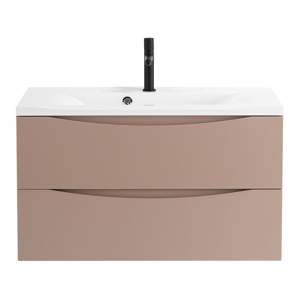Тумба с раковиной Belbagno Marino 80 бежевый матовый - 0