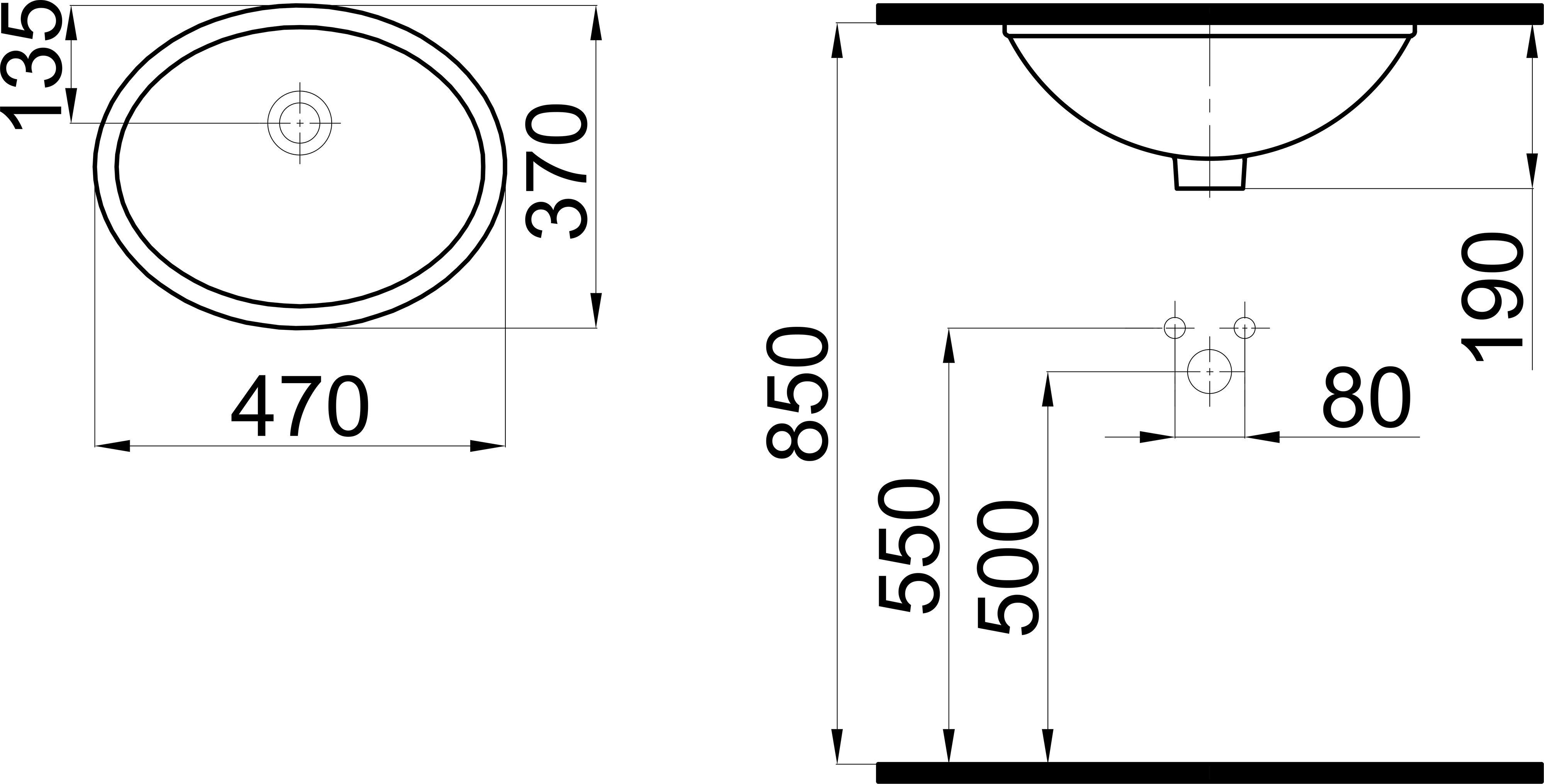 Раковина STWORKI 47 K0001-0476 K0001-0476-001-1-0000 - 1