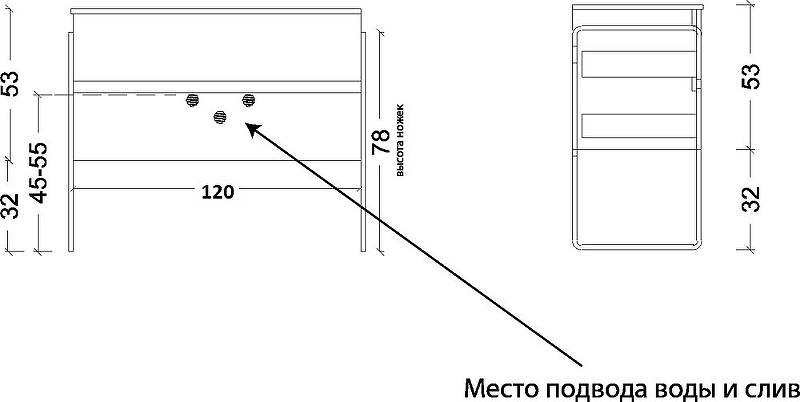 Тумба под раковину Armadi Art Vallessi 120 бежевый 837-120-C mat - 8