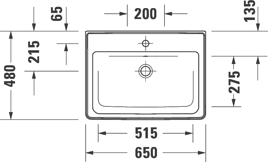 Раковина Duravit D-Neo 2367650000 - 4