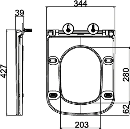 Сиденье для унитаза BelBagno белый  BB2322SC - 1