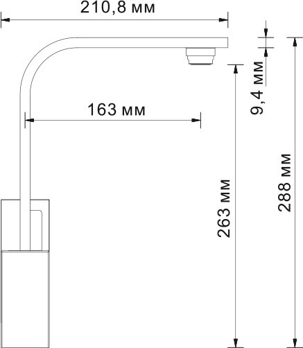 Смеситель Wasserkraft Alme 1507 для кухонной мойки - 3