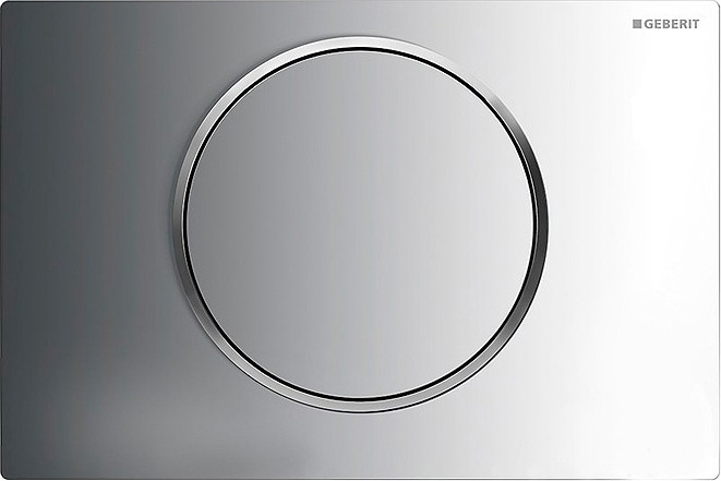 Кнопка смыва Geberit Sigma 10 115.758.SN.5 нержавеющая сталь - 0