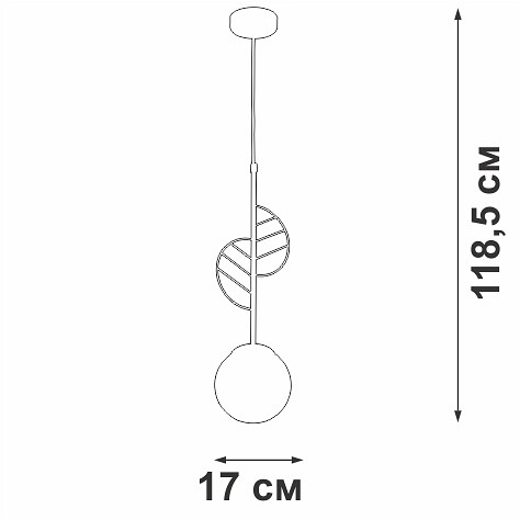 Подвесной светильник Vitaluce V29830 V29830-8/1S - 1