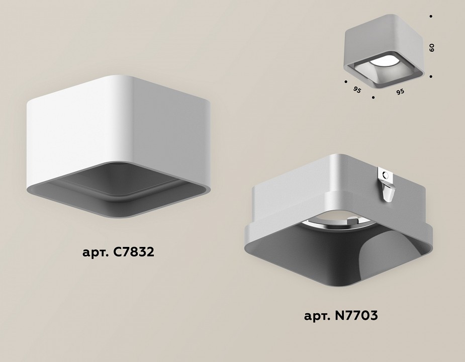 Накладной светильник Ambrella Light XS XS7832003 - 1