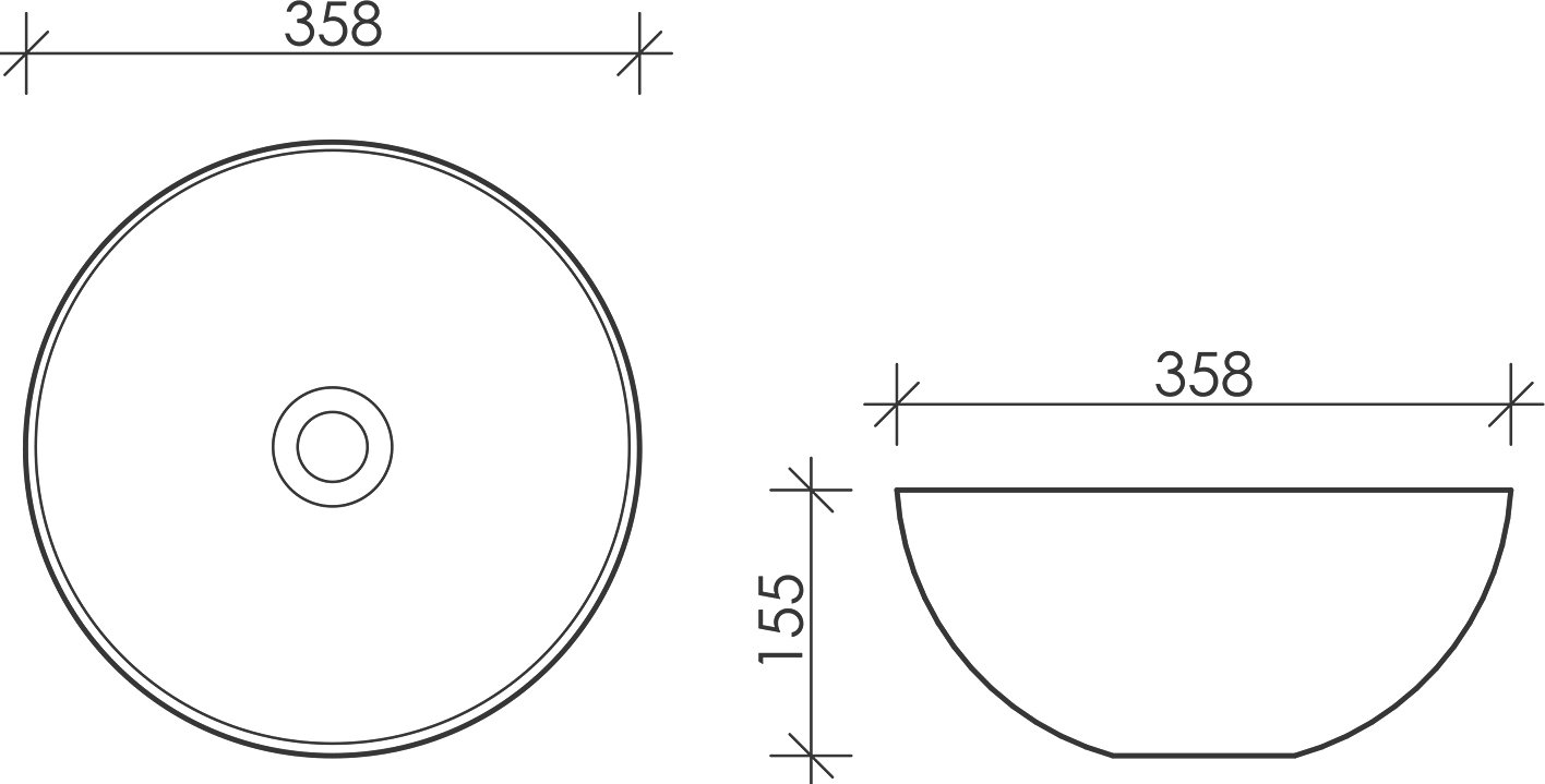 Рукомойник Ceramica Nova Element белый матовый CN6003 - 5