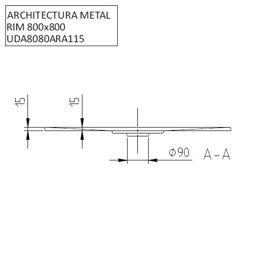 Душевой поддон Villeroy & Boch Architectura 80 белый  UDA8080ARA115V-01 - 3