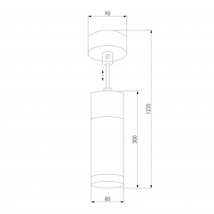 Подвесной светильник Eurosvet Double Topper 50135/1 LED хром/черный 12W - 2