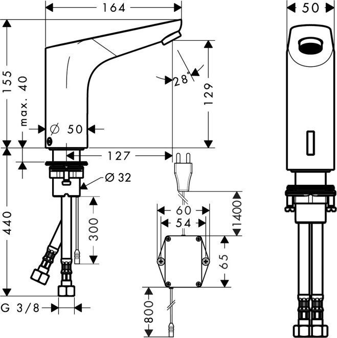 Смеситель Hansgrohe Focus 31174000 для раковины - 1