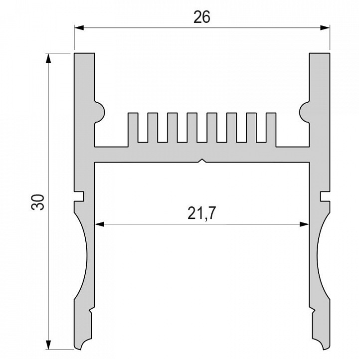 Профиль накладной Deko-Light AH-01-20 970262 - 1