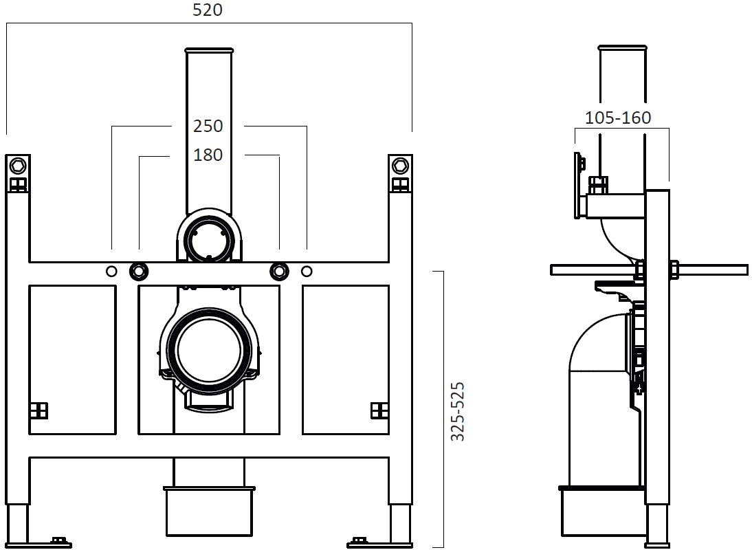 Система инсталляции для писсуаров STWORKI 540200 - 2