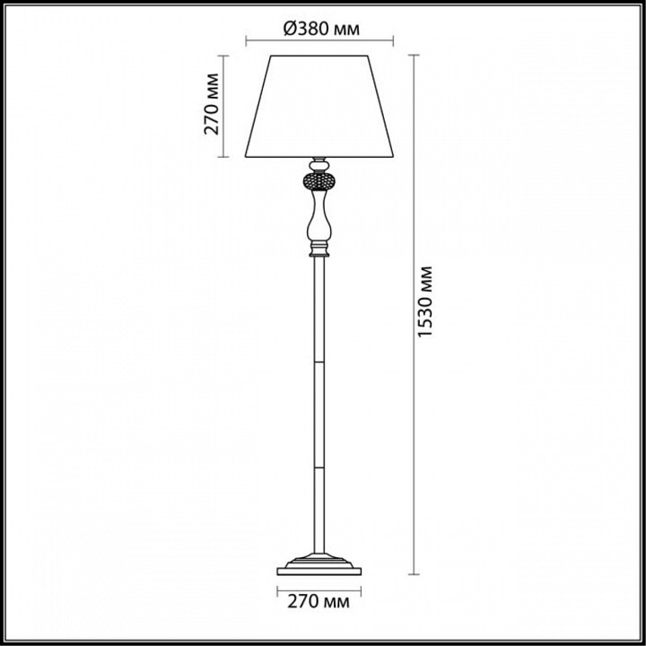 Торшер Odeon Light Classic Gaellori 3393/1F - 2