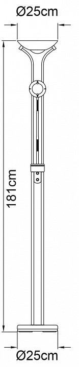 Торшер Arte Lamp Duetto A4329PN-2AB - 1