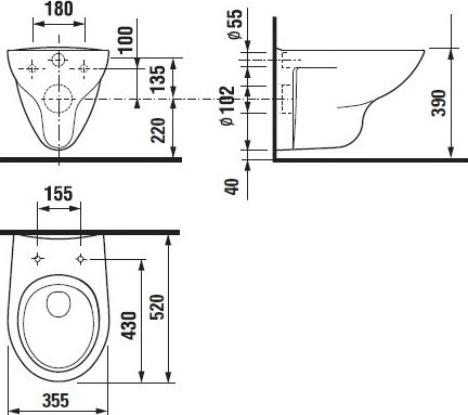 Комплект Система инсталляции для унитазов Roca DUPLO WC 890090020 + Кнопка смыва Roca PL1 Dual хром + Крышка-сиденье Roca Mateo ZRU9302822 - 6