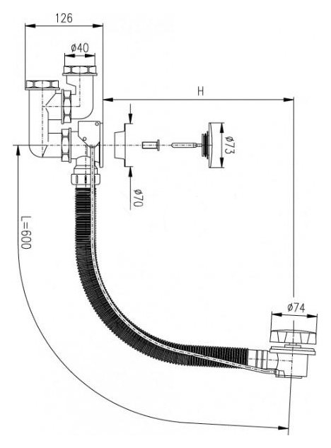 Слив-перелив Rav Slezak MD0471 - 2