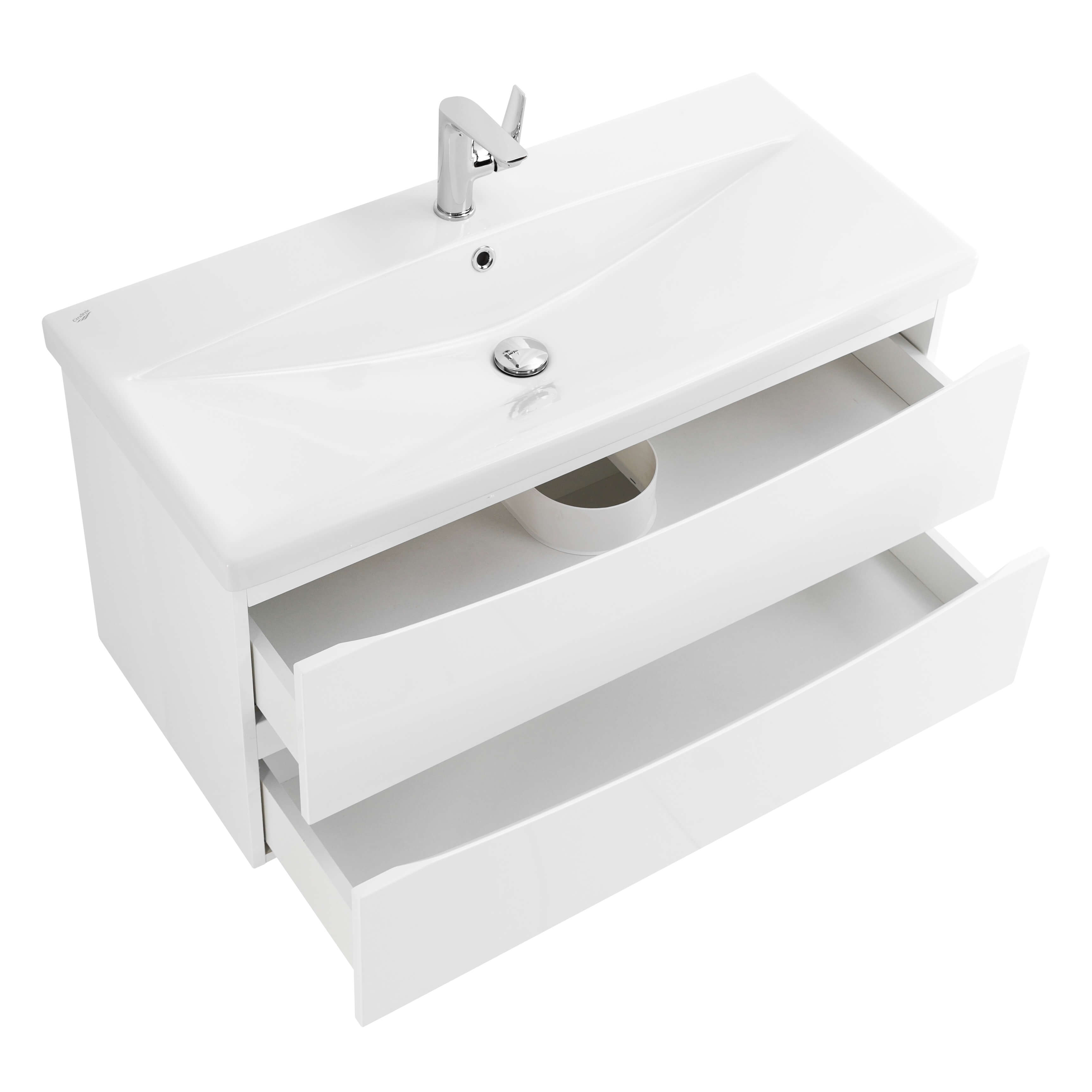 Тумба с раковиной BelBagno Marino-Cer 80 белый  - 4