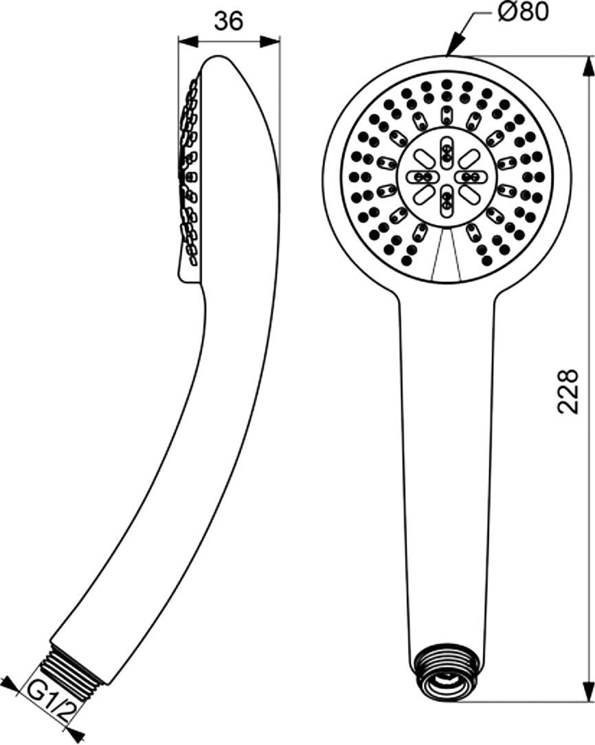 Душевая лейка Vidima Fresh  BA206AA - 2