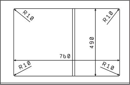 Мойка кухонная Florentina Гаттинара 780 черный 20.255.B0780.102 - 2