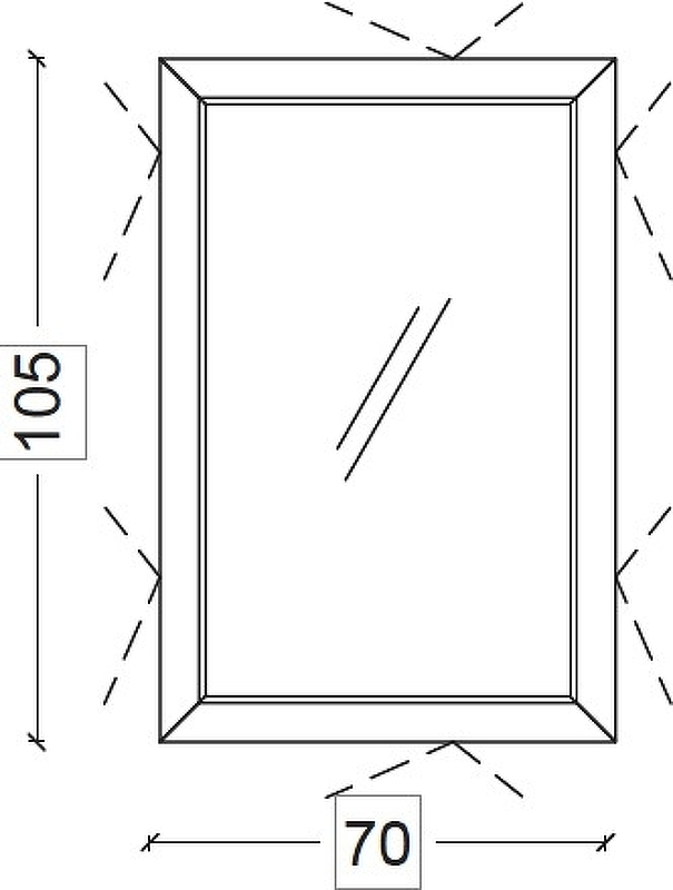 Зеркало с подсветкой Armadi Art Dolce 105х70 золото 567-Foil - 5