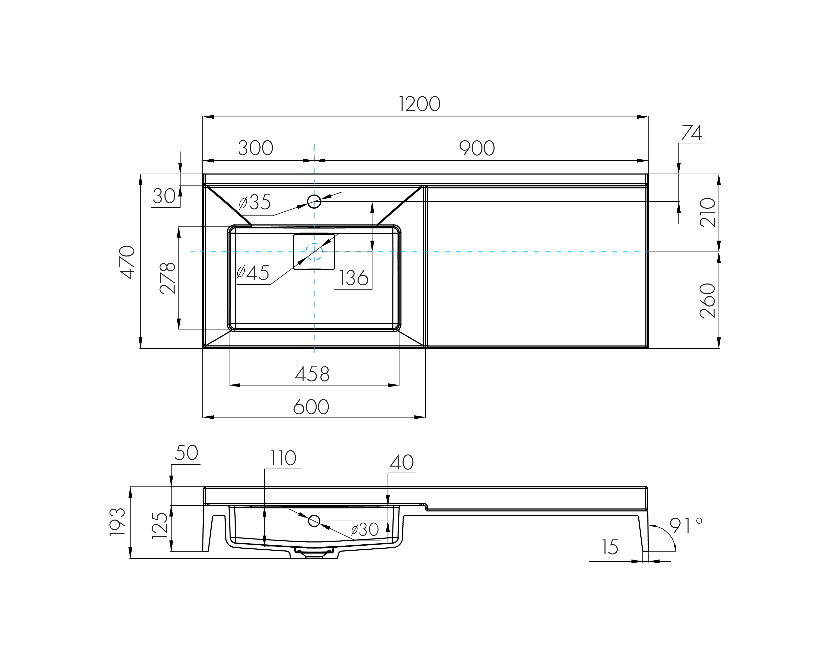 Раковина мебельная Aquaton Сакура 120 L белый 1A71893KSK010 - 3