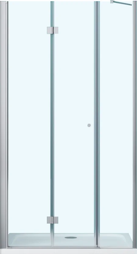 Душевая дверь BelBagno Albano 180(80+100)х195 профиль хром стекло прозрачное ALBANO-BS-13-80+100-C-Cr - 0