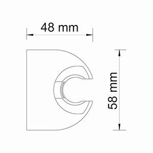 A223 Настенный держатель лейки - 2