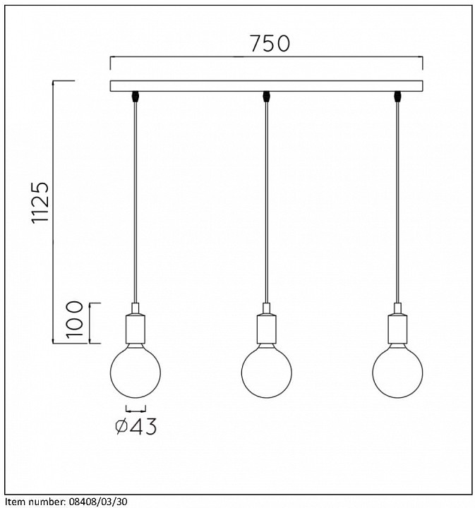 Подвесной светильник Lucide Fix Multiple 08408/03/30 - 3