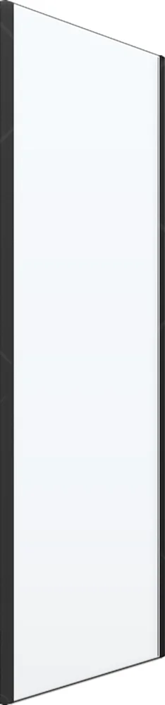 Боковая стенка RGW 100х200 профиль черный стекло прозрачное 352253100-14 - 0