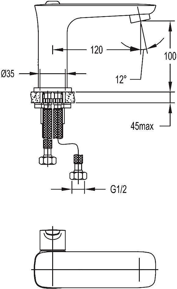 Смеситель Cezares Tesoro F LS 01 W0 для раковины TESORO-F-LS-01-W0 - 2