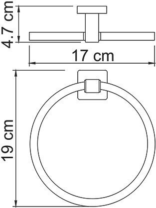 Полотенцедержатель Wasserkraft Lippe K-6560 - 3