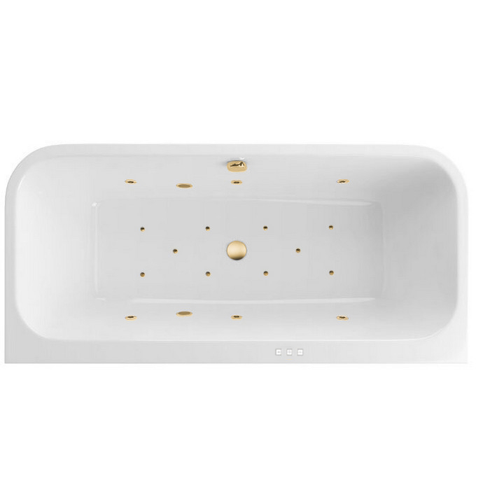 Ванна акриловая Excellent Arana Relax 180х85 с гидромассажем белый - золото WAEX.ARA18.RELAX.GL - 0