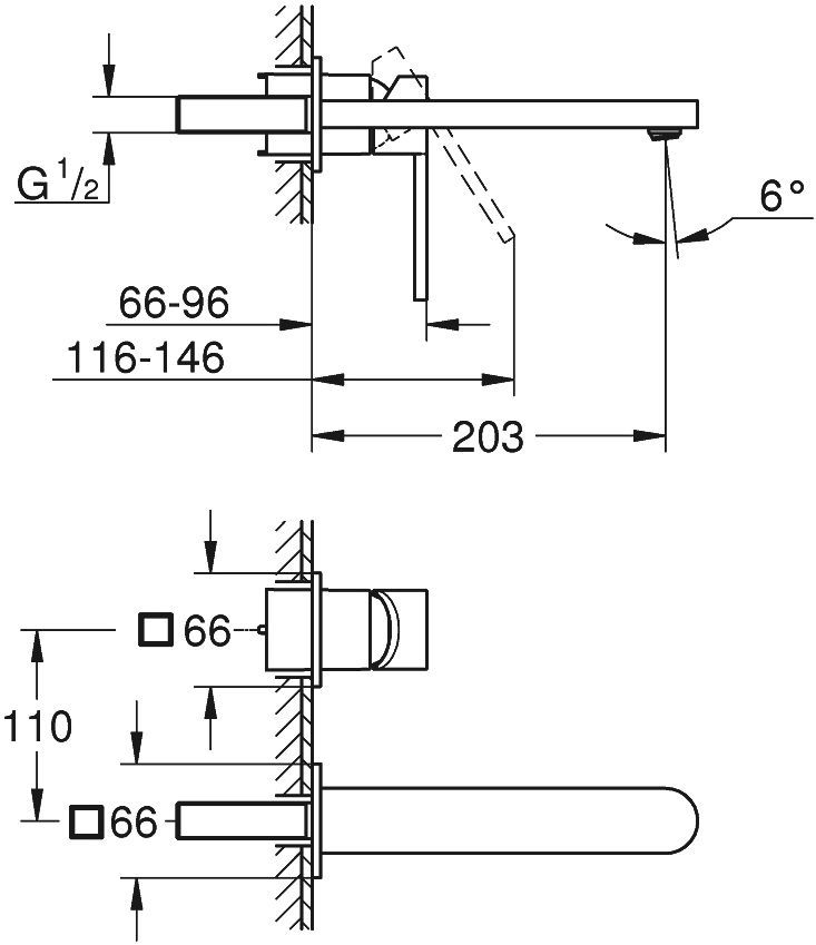 Смеситель Grohe Plus 29306003 для раковины - 3