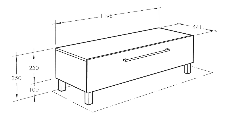 Тумба Aquaton Мадрид 120 белый 1A168803MA010 - 4