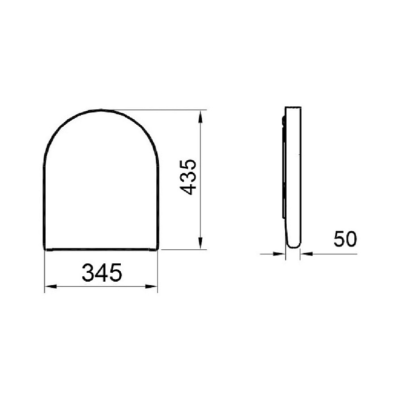 Сиденье Gural Vit Uno белое с системой микролифт YM00DRP410000 - 2