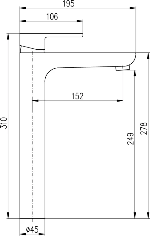 Смеситель для раковины Rav Slezak Vltava черный матовый VT430.5CMAT - 1