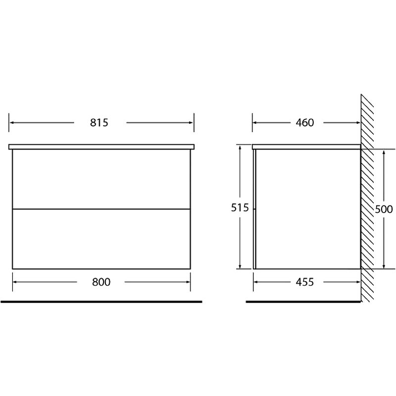 Комплект мебели кBelbagno Etna 80 светлое дерево - 6