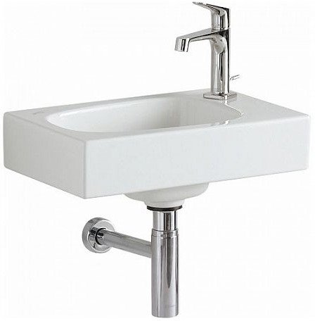 500.541.01.1 Geberit Citterio Раковина 450х300 мм, с отв. под смеситель справа, без перелива - 0