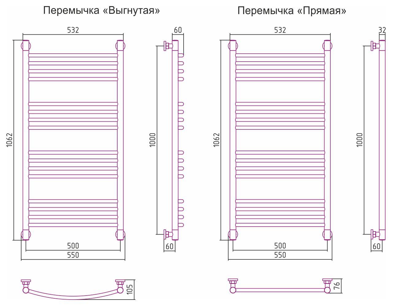Полотенцесушитель водяной ДР 