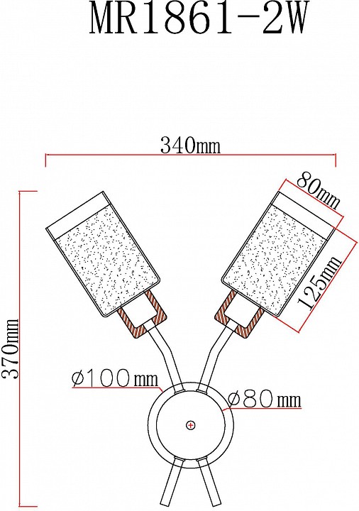 Бра MyFar Linda MR1861-2W - 1