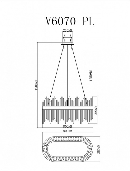 Подвесной светильник Moderli Celebria V6070-PL - 1