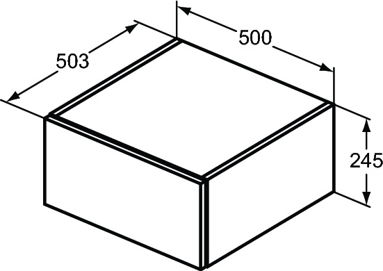 Тумба подвесная Ideal Standard Adapto белый U8421WG - 8