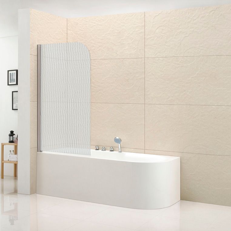 Шторка на ванну Cezares ECO-O-V-1-80/140-P-Cr-L стекло punto - 0