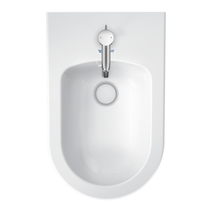 Duravit White Tulip Биде напольное 370x580х420 мм, с переливом, с 1 отв под смеситель, цвет: белый 2293100000 - 3